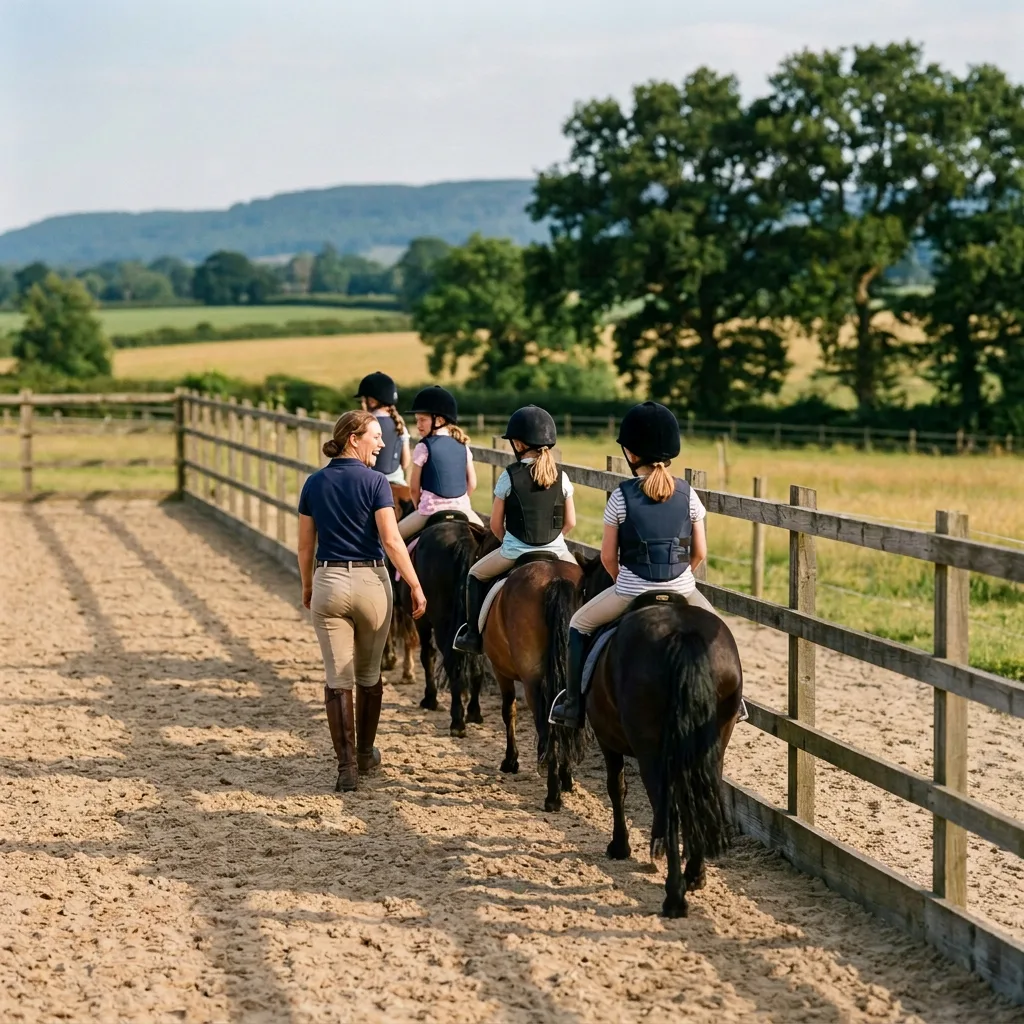 Cours de poney à Colombier-le-Vieux, Ardèche